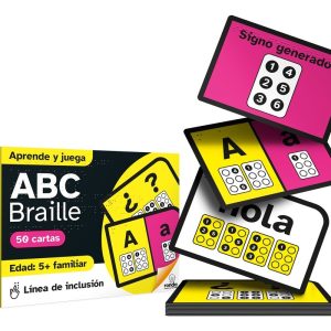 Juego De Cartas Abc Braille Alfabeto Línea Inclusiva Ronda