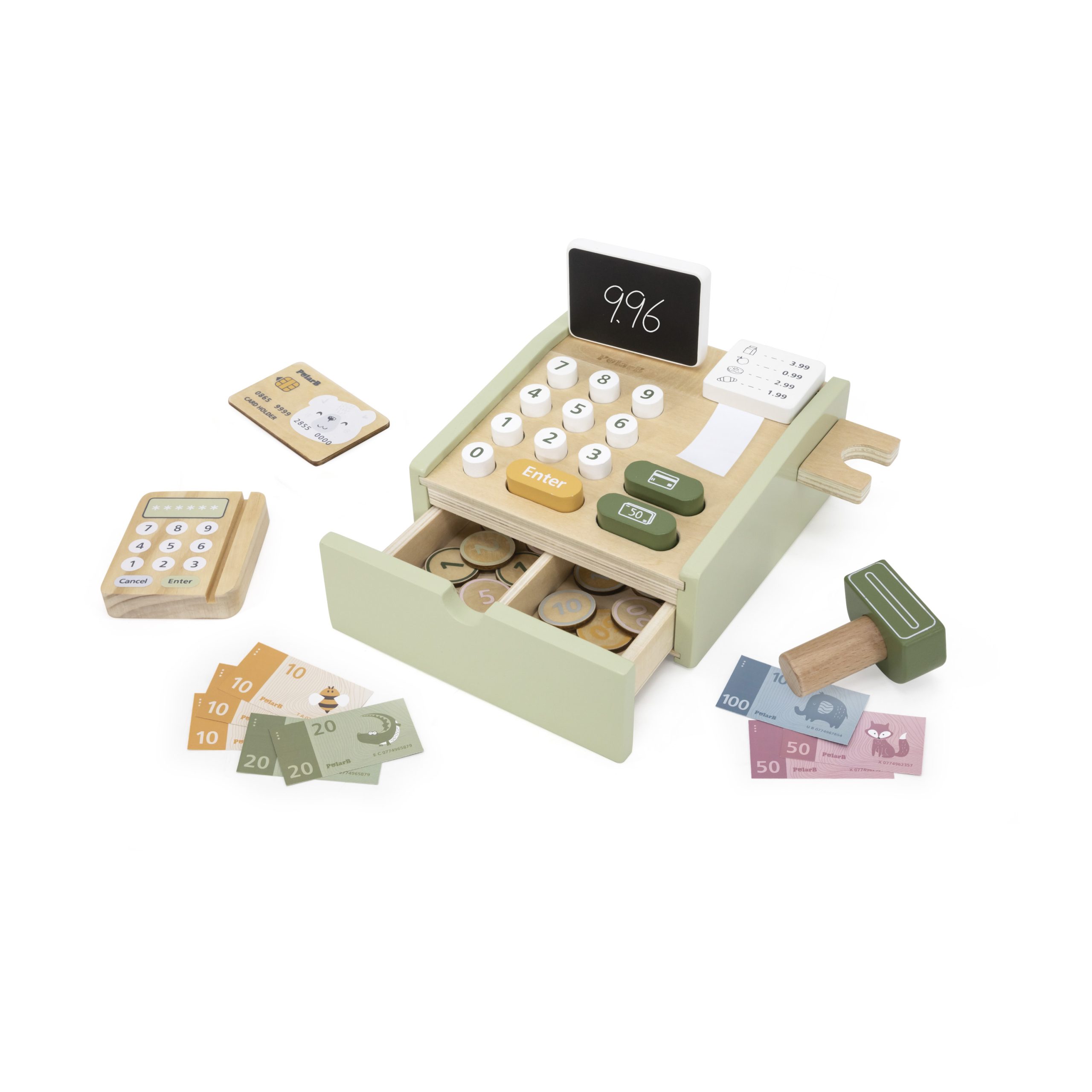 Caja Registradora de Madera
