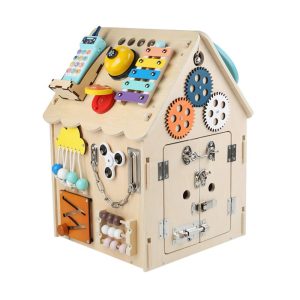 Casita Sensorial de Actividades Montessori – 30 x 30 x 45 cm