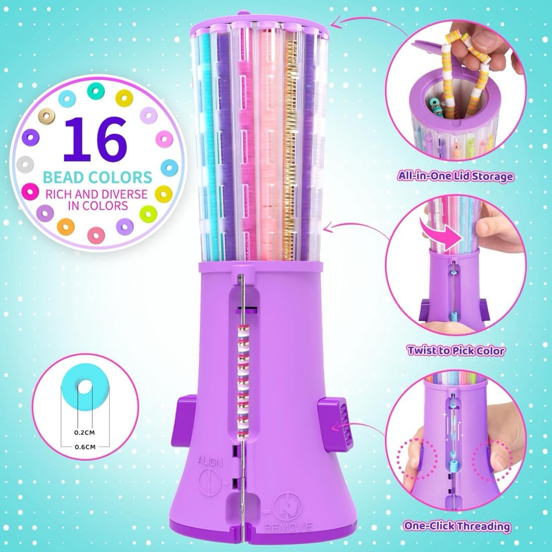 Kit para armar pulseras con cuentas - Imagen 4