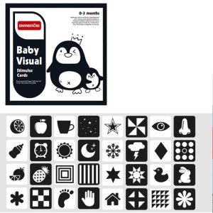 Set de 32 Tarjetas de Estimulación Visual para Bebés