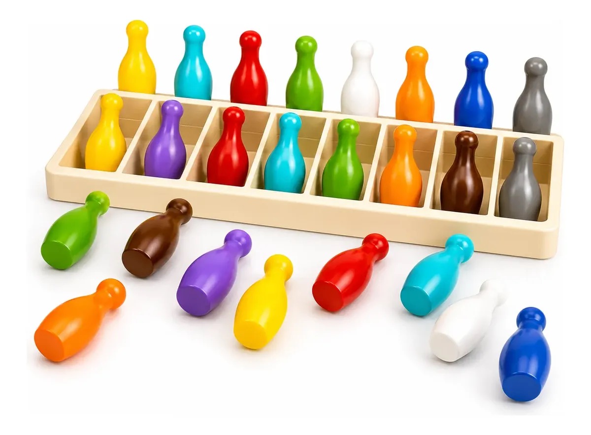 Juego De Memoria Con Botellas De Colores