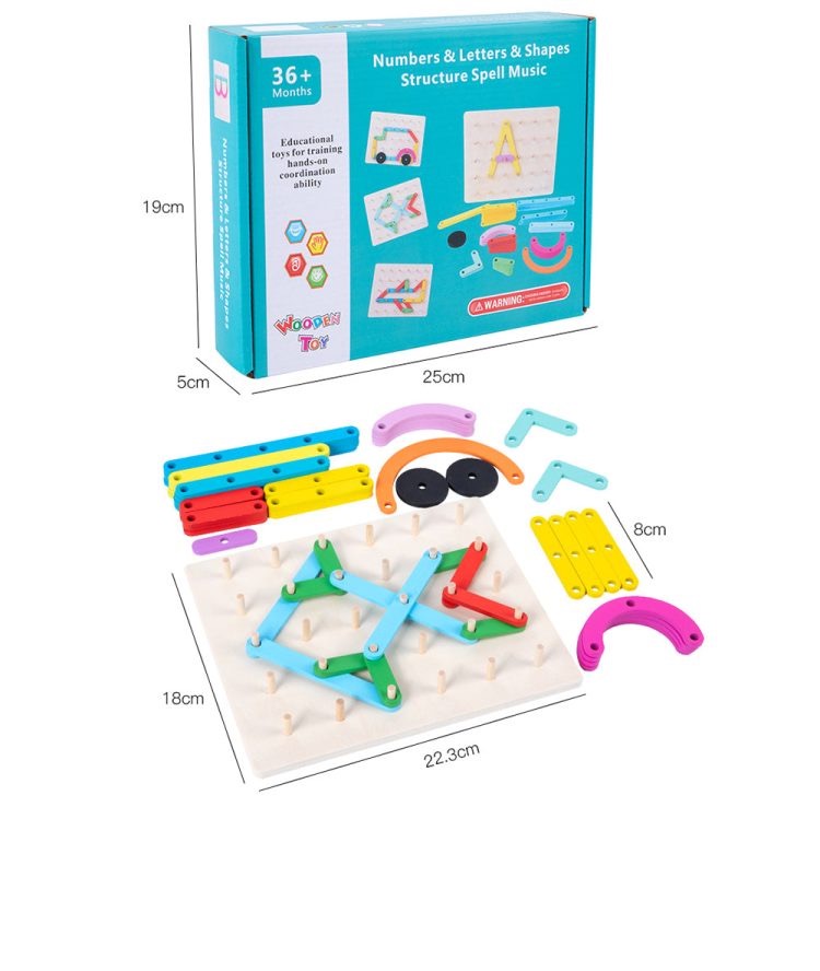Puzzle Montessori: Letras, Números y Figuras - Imagen 6