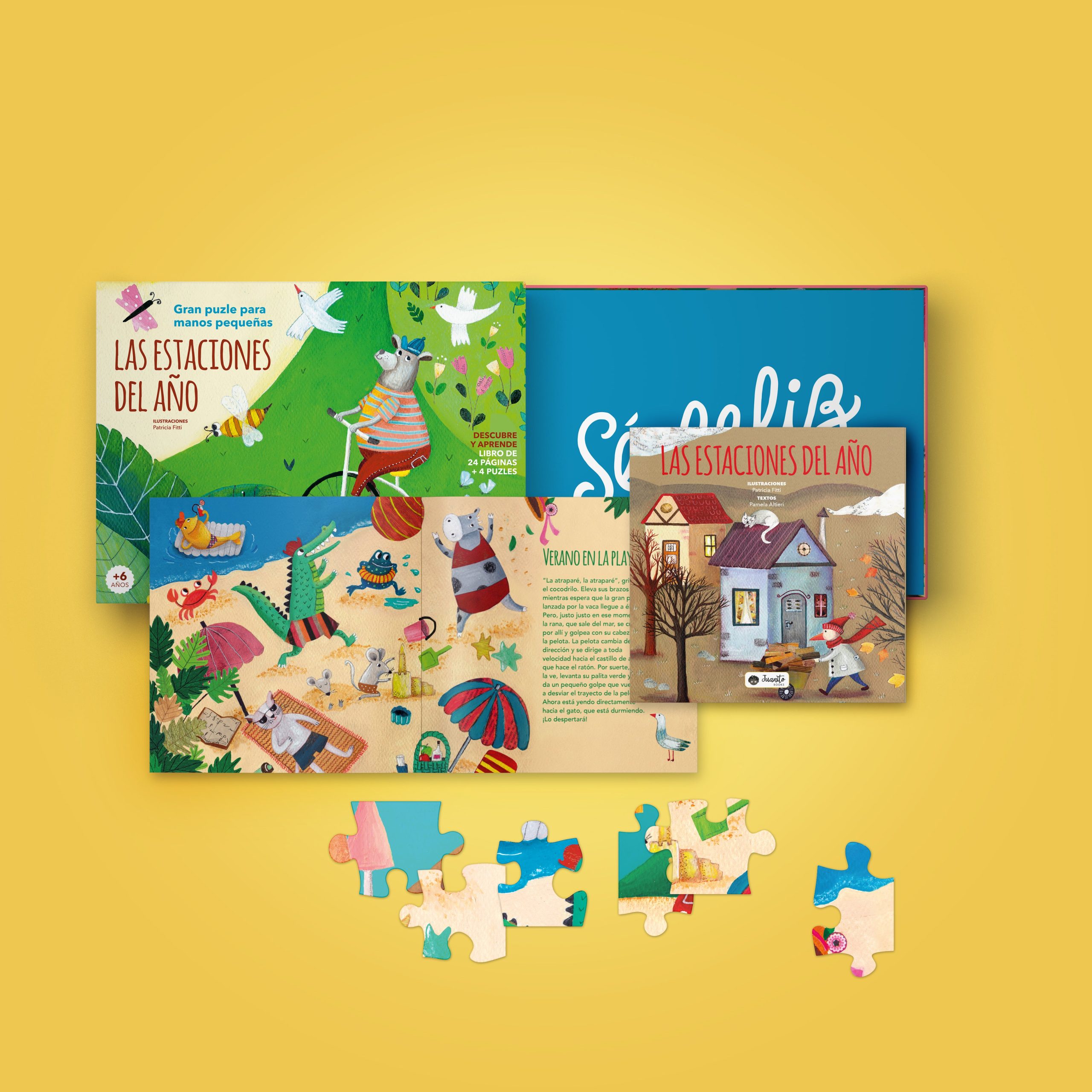 LAS ESTACIONES - Libro + Puzzle Superpuesto - Imagen 2