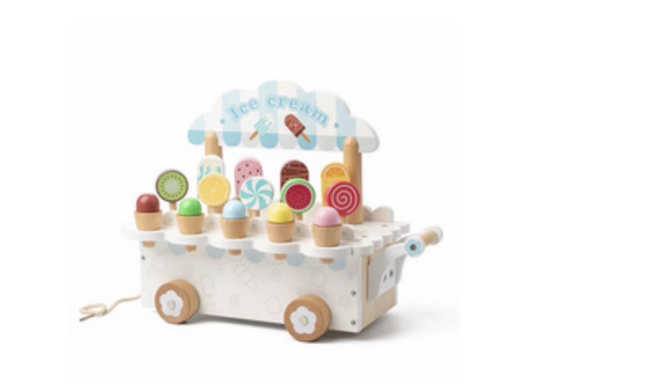 Carrito de Helados de Madera para Niños - Imagen 10