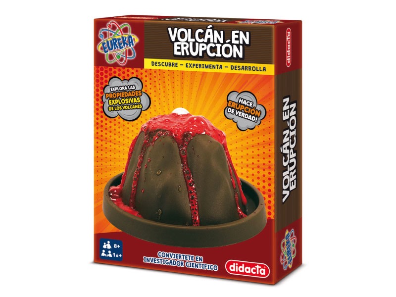 VOLCÁN EN ERUPCIÓN - DIDACTA