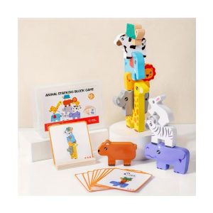 Juego de Equilibrio de Animales de Madera