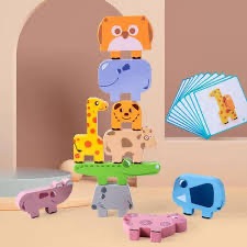 Juego de Equilibrio de Animales de Madera - Imagen 2