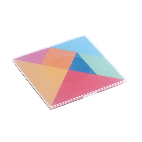 Tangram Colorido Plástico – 7 piezas | BRW - Imagen 3