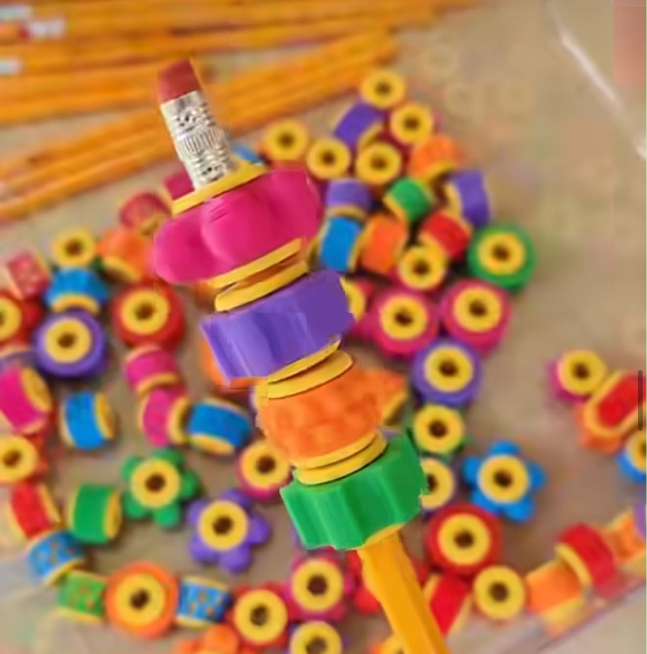 Spinners sensoriales para lápices x3 - Imagen 3