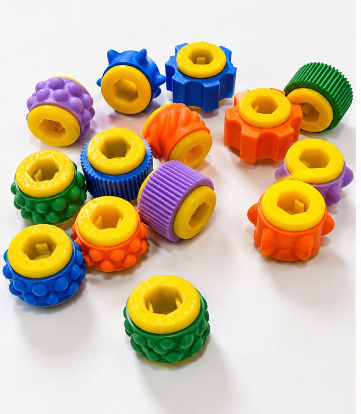 Spinners sensoriales para lápices x3 - Imagen 4